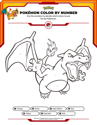 Image of Charizard coloring page