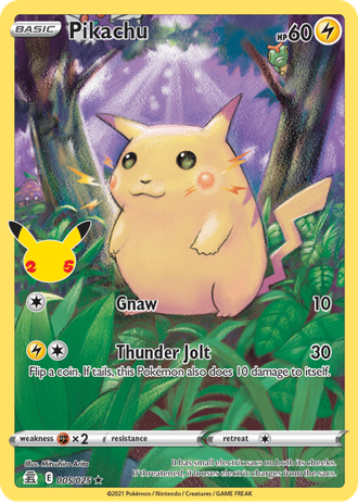 Image of Pikachu TCG card